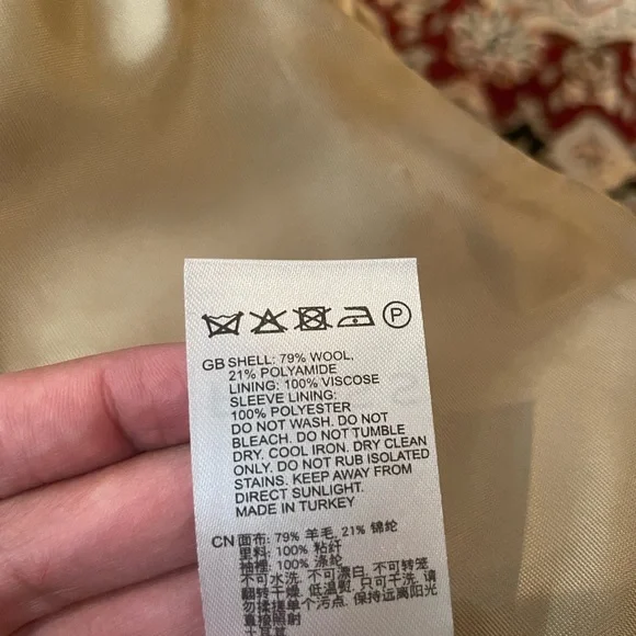 Reiss Tor Belted Wool Blend Coat In Camel NWT  US 4 - Picture 16 of 16